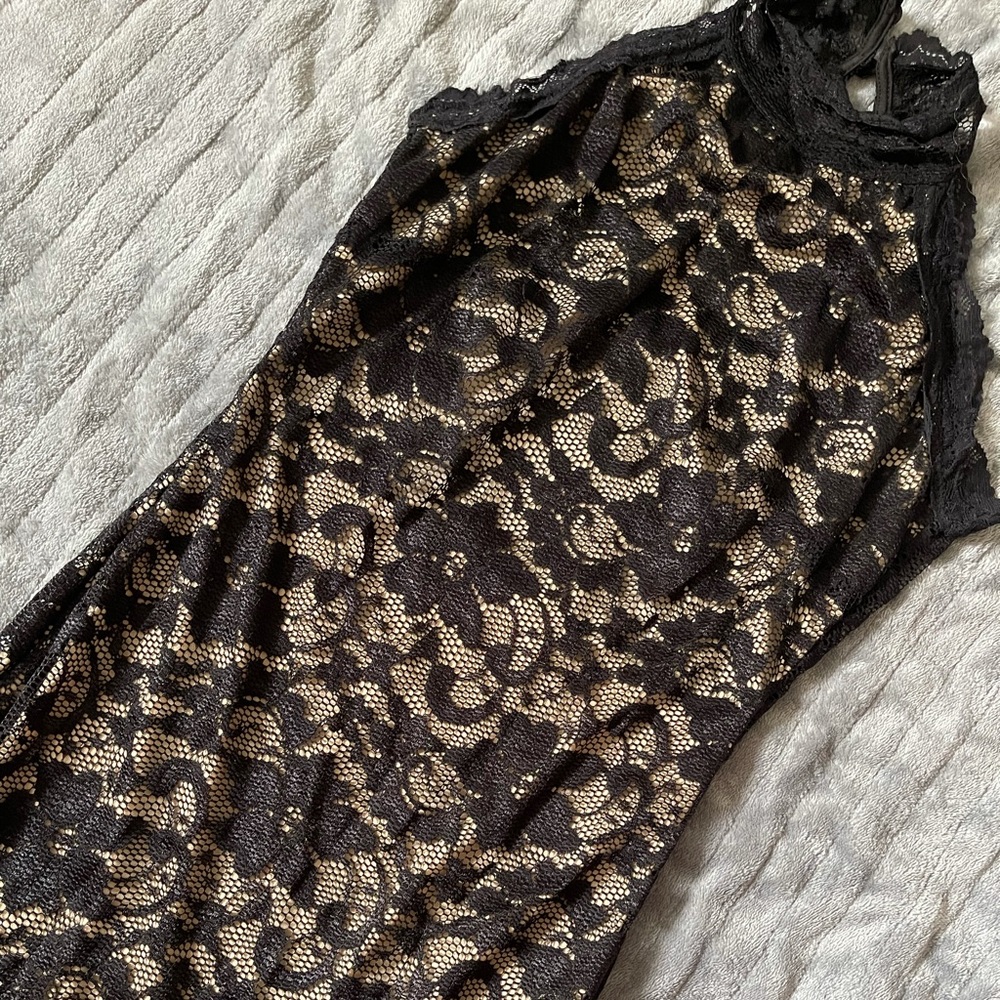 Black lace dress